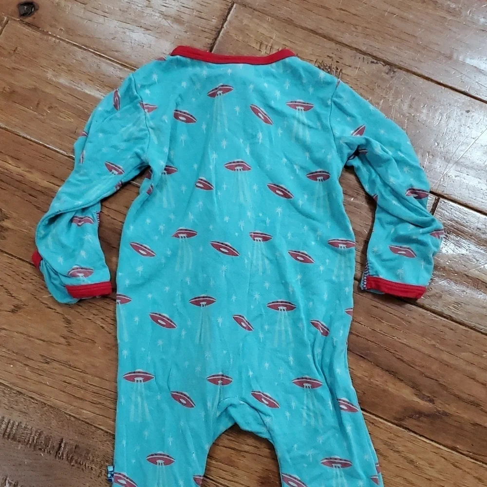 Kickee Pants UFO Aliens Footie